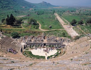 El Gran Teatro con el Camino Arcadio al fondo de Unbekannt Unbekannt